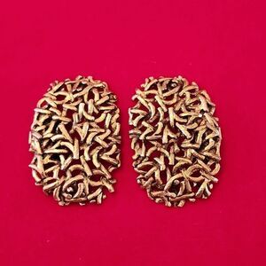 Vintage Signed MUSI Gold Plated Shoe Clips